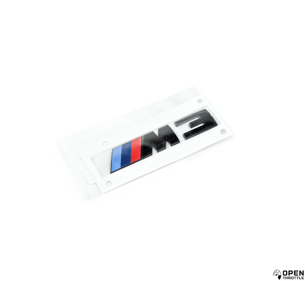 GLÄNZENDES SCHWARZES M3-EMBLEM FÜR DEN KOFFERRAUM FÜR BMW M3 F80