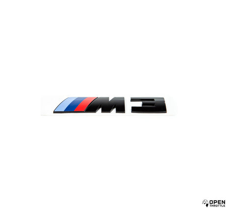 GLÄNZENDES SCHWARZES M3-EMBLEM FÜR DEN KOFFERRAUM FÜR BMW M3 F80