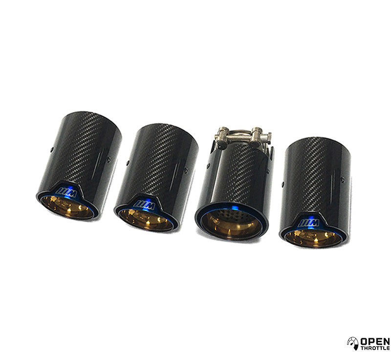 M PERFORMANCE STYLE CARBON FIBRE EXHAUST TIPS FOR BMW F80 M3 F82 M4