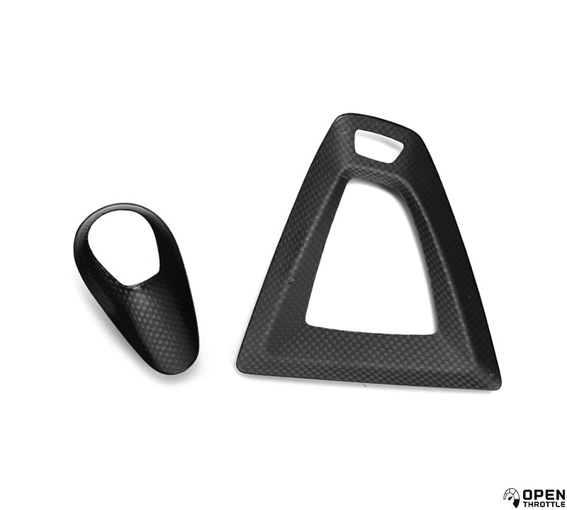 CARBONFASER-KNOPF + SURROUND-ABDECKUNG FÜR BMW F87 M2C F80 M3 F82 M4